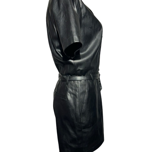 PAIGE Sorenne black romper. EUC. In size M. Faux leather. Pockets. Beautiful - Picture 8 of 16